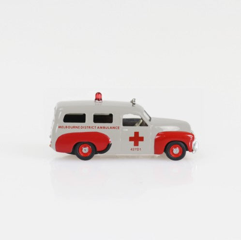 DDA - Holden 1955 FX Ambulance (Red/White) - 1:64 Scale
