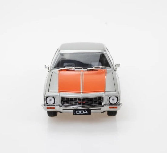 DDA - Holden HQ 2 Door (Silver with Orange Stripe) - 1:24 Scale