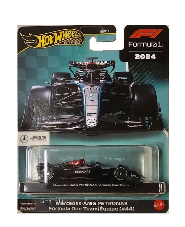 Hot Wheels Premium - 2024 Formula 1 Mercedes-AMG F1 Team - #44 Lewis Hamilton