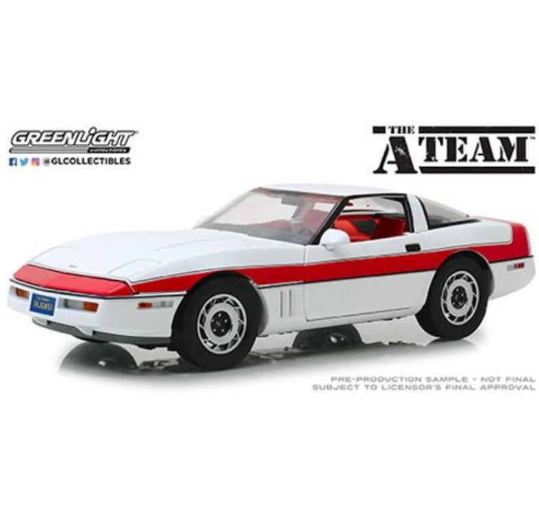 Greenlight - 1984 Chevrolet Corvette C4 'The A-Team: 1983-1987 TV Series - 1:18 Scale