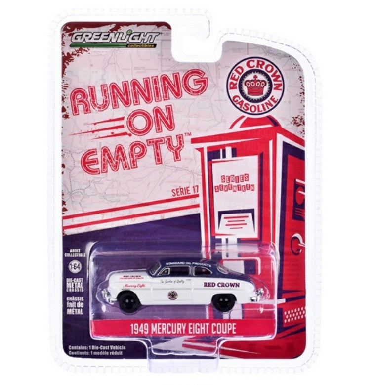 Greenlight - Running On Empty Series 17 - 1949 Mercury Eight Coupe 'Red Crown' - 1:64 Scale