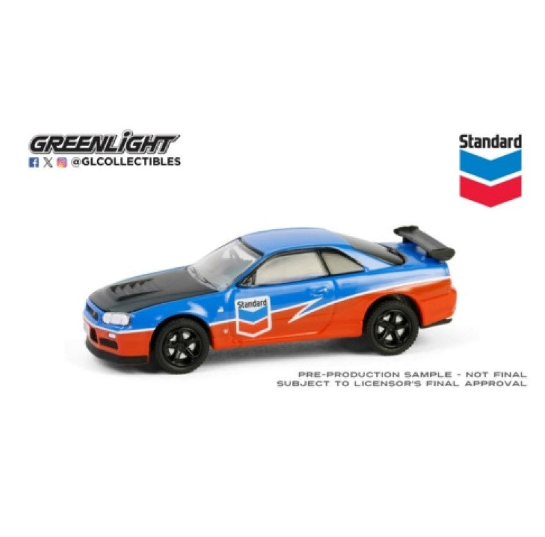 Greenlight - Chevron Special Edition Series 1 - Nissan Skyline GT-R (R34) - 1:64 Scale