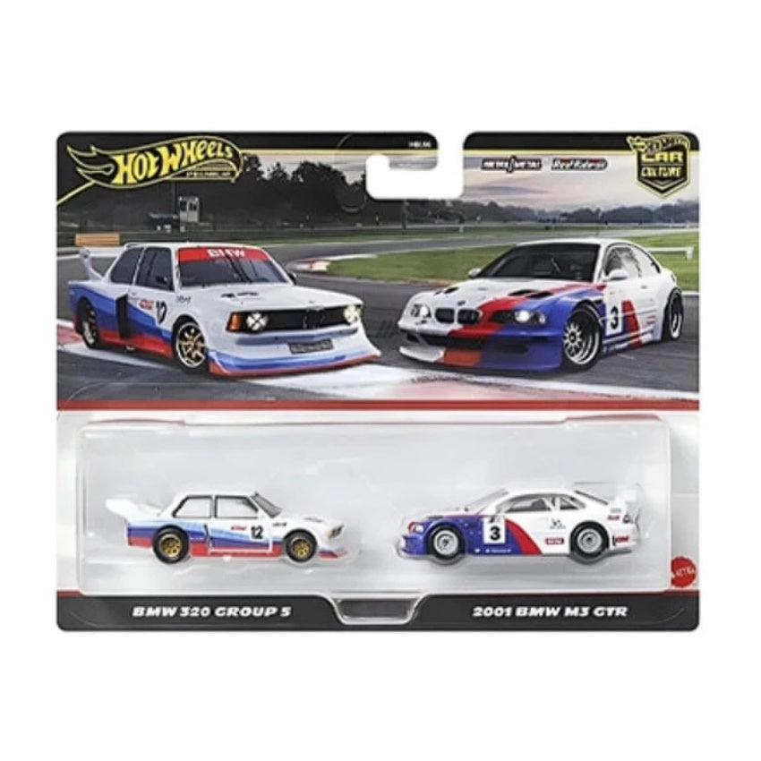 Hot Wheels Premium - Car Culture - 2 Pack - BMW 320 Group 5 & 2001 BMW M3 GTR