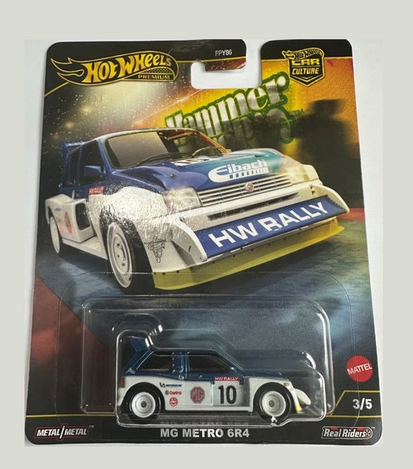 Hot Wheels Premium - Car Culture - 'Hammer Drop' - MG Metro 6R4