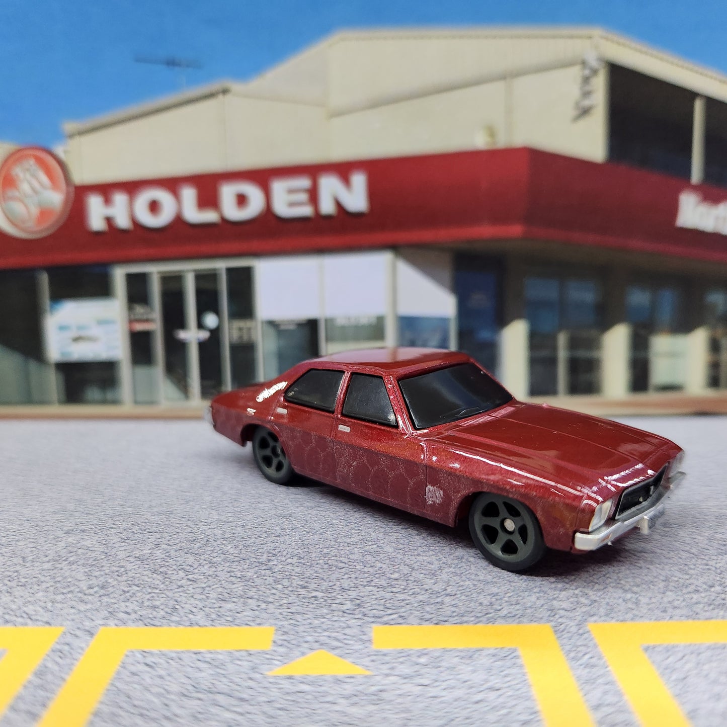 Oz Wheels - RedBellies (R1) - Holden HQ Sedan (Burgundy) - 1:64 Scale