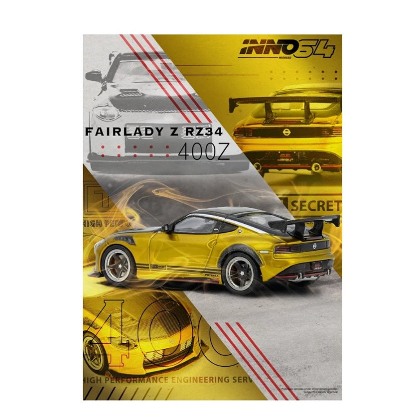 INNO64 - Nissan Fairlady Z (RZ34) 'Top Secret' Gold - 1:64 Scale