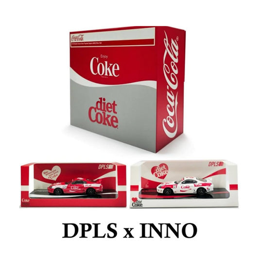 INNO64 - Toyota Supra (A80) 'DPLS Coca Cola' Box Set - 2 Car Set