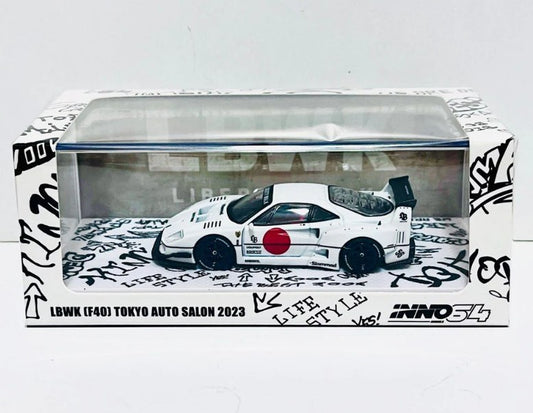 INNO64 - LBWK Ferrari F40 (Tokyo Salon White) - 1:64 Scale
