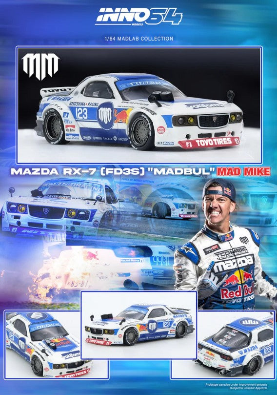 INNO64 - Mazda RX-7 (FD3S) 'Pandem Rocket Bunny' MADBUL Madlab Collection 001