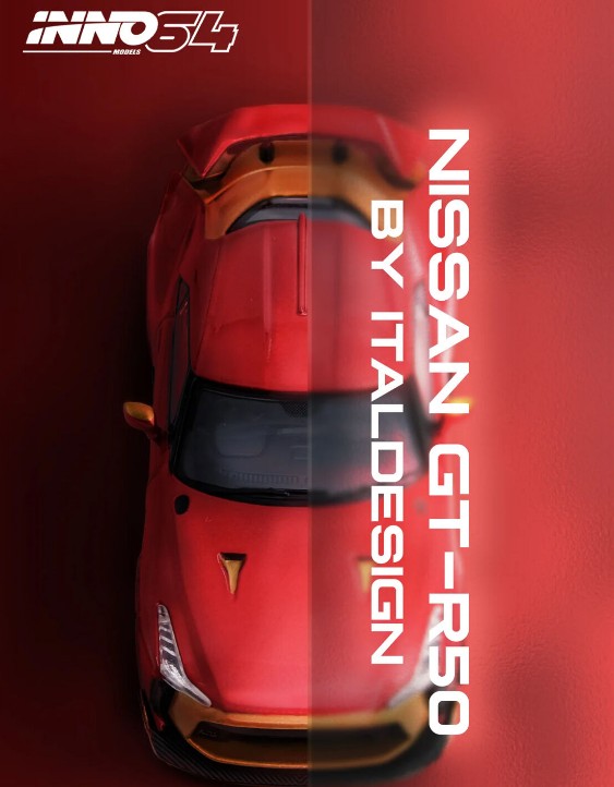 INNO64 - Nissan Skyline R50 GT-R 'By Italdesign' - Red/Gold