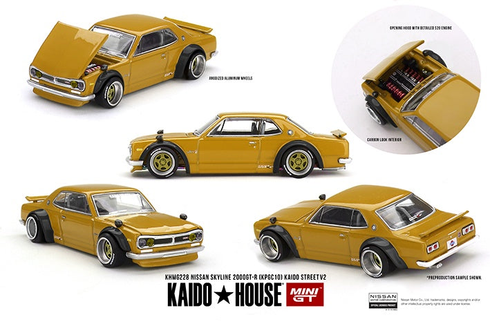 MiniGT - Nissan Skyline 2000 GT-R (KPGC10) Kaido Street V2