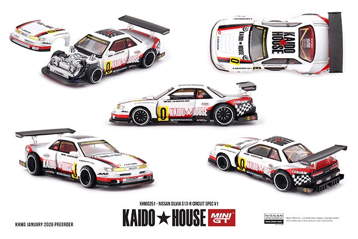 MiniGT - Nissan Silvia (S13-R) Circuit Spec V1 - 1:64 Scale