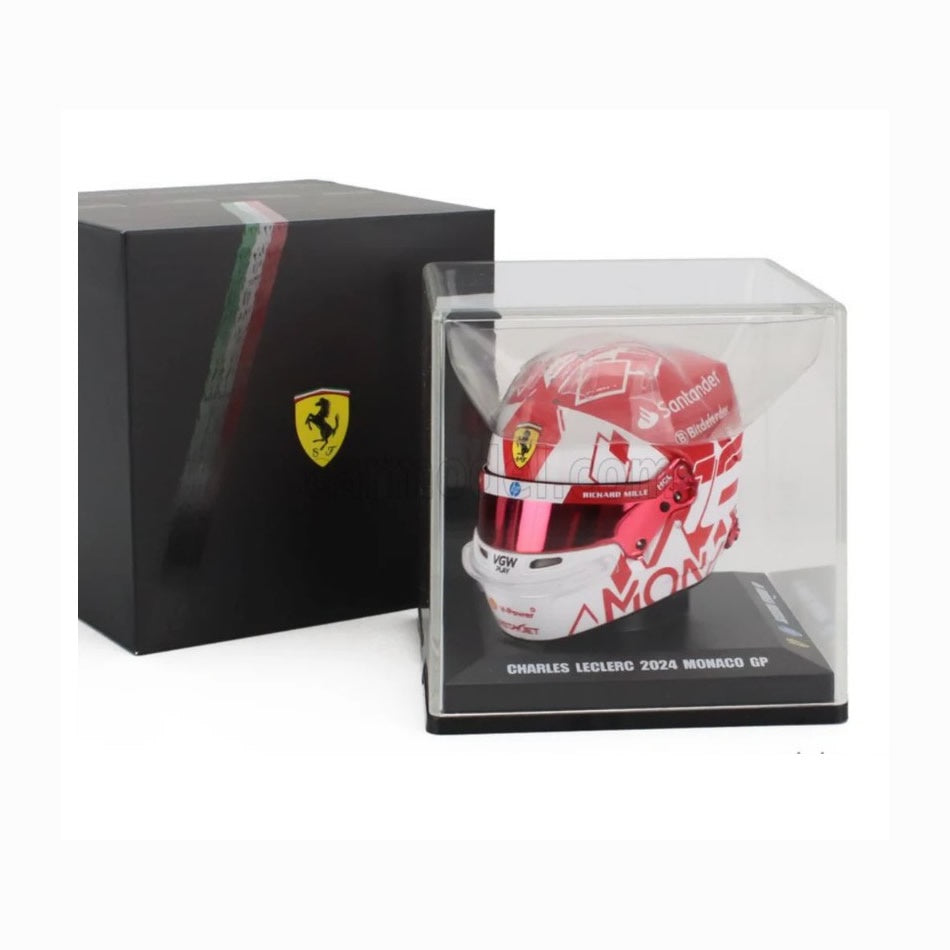 Looksmart - Helmet - Ferrari F1 Team - 2024 Monaco GP Winner - Charles Leclerc - 1:5 Scale