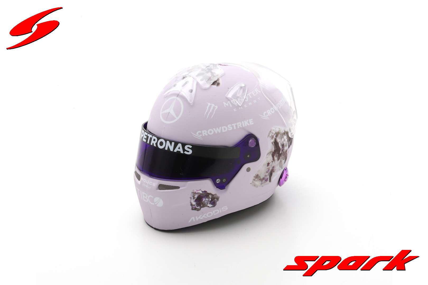 Spark Helmets Lewis Hamilton Mercedes F1 Formula 2022 GP 1:5