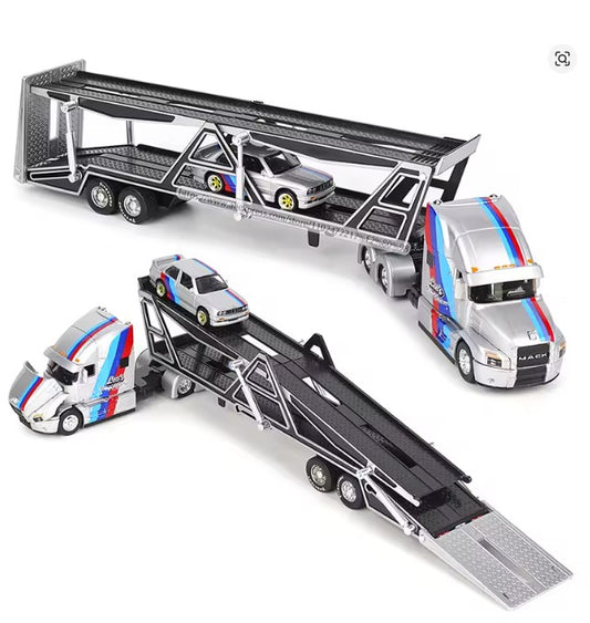 Maisto - Mack Anthem Car Transporter with 1988 BMW 3 Series M3 - 1:64 Scale