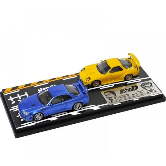 Modelers - Initial D Set Vol. 8 Keisuke Takahashi Mazda RX7 FD3S VS Kozo Hoshino Nissan Skyline GTR (R34)