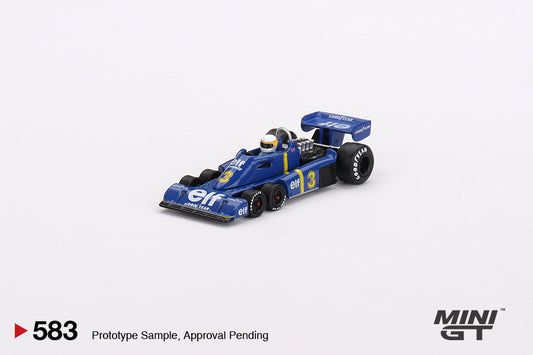 MiniGT - Tyrrell P34 #3 Jody Scheckter 1976 Swedish GP Winner