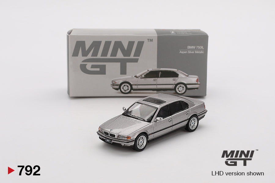 MiniGT - BMW 750iL (Aspen Metallic) - 1:64 Scale