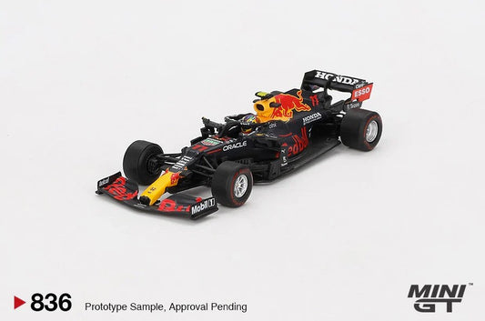 MiniGT - Red Bull RB16B #11 Sergio Pérez 2021 Azerbaijan Grand Prix Winner