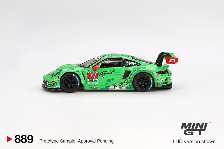 MiniGT - Porsche 911 GT3 R #77 AO Racing 2024 IMSA Daytona 24 Hrs GTD Pro 2nd Place