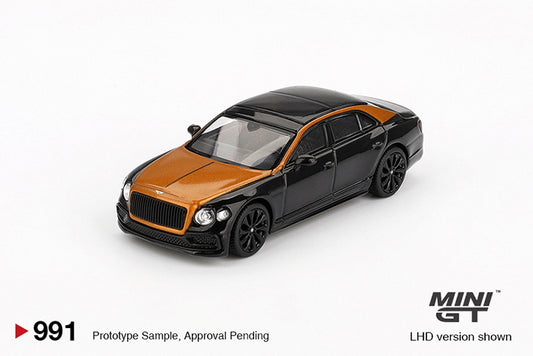MiniGT - Bentley Flying Spur (Orange Flame / Onyx) - 1:64 Scale