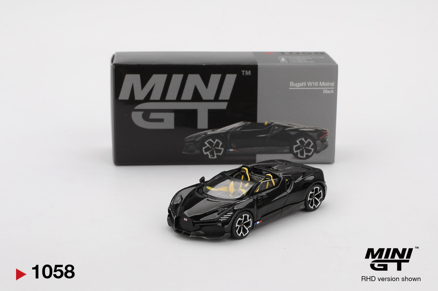 MiniGT - Bugatti W16 Mistral (Black)