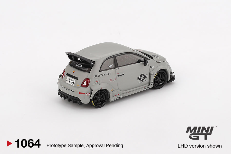 MiniGT - Fiat Abarth 595 LB-Works x Abas Works (Fighter Grey)