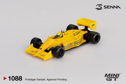 MiniGT - Lotus 99T 1987 Monaco GP Winner F1 Formula 1 #12 Ayrton Senna
