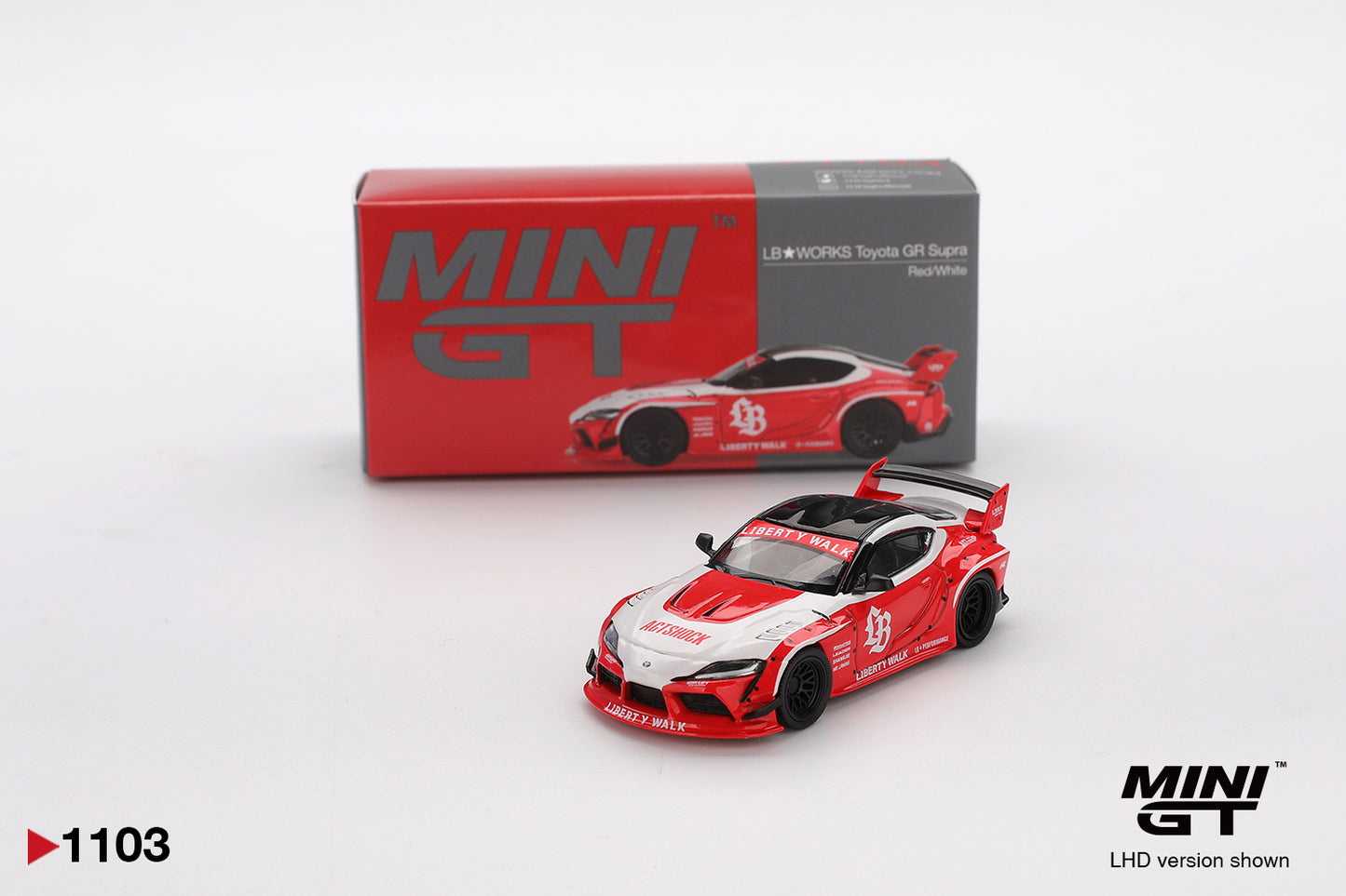 MiniGT - LB WORKS Toyota GR Supra (Red) - 1:64 Scale