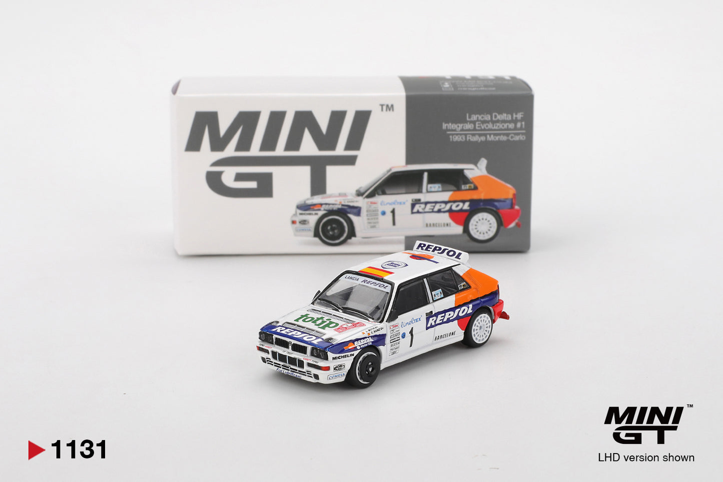MiniGT - Lancia Delta HF Integrale Evoluzione #1 1993 Rallye Monte-Carlo
