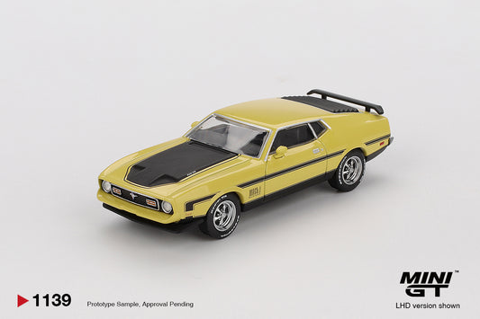 MiniGT - Ford Mustang Mach1 Grabber Yellow