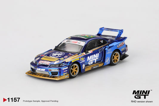 MiniGT - Nissan Silvia (S15) LB-Super Silhouette #555 Team MINI GT Liberty Walk 2025 Formula Drift