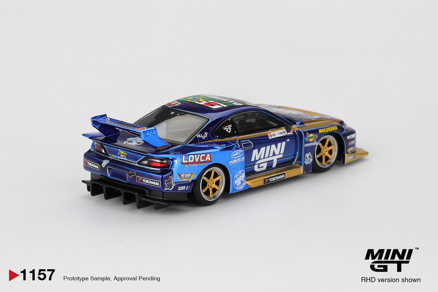 MiniGT - Nissan Silvia (S15) LB-Super Silhouette #555 Team MINI GT Liberty Walk 2025 Formula Drift