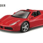 Bburago - Race and Play - Ferrari 488 Spider (Red)