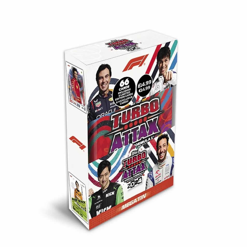 2024 F1 Turbo Attax Mega Tin (66 Cards) - Orange Tin