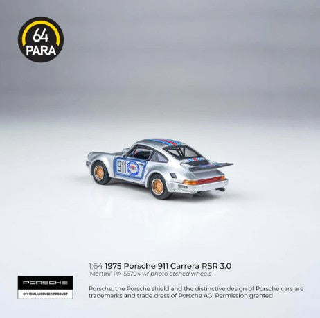 Para64 - 1974 Porsche 911 3.0 RSR 'Martini' Racing - 1:64 Scale