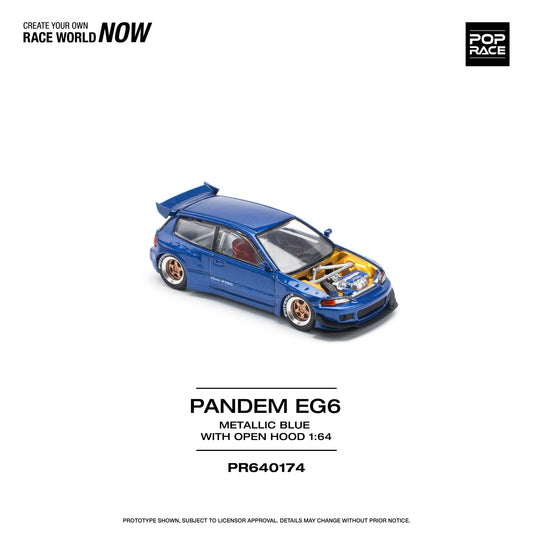 Pop Race - Honda Civic Pandem EG6 (Metallic Blue)