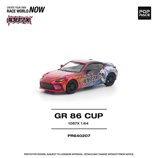 Pop Race - Toyota GR86 Cup '1087x' - 1:64 Scale