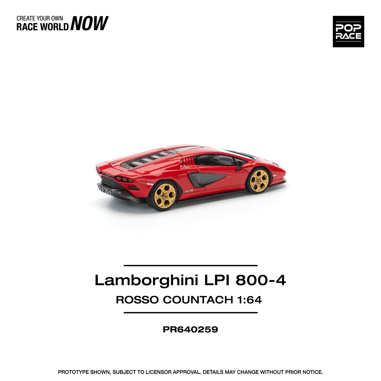 Pop Race - Lamborghini Countach LPI 800-4 (Rosso Countach)