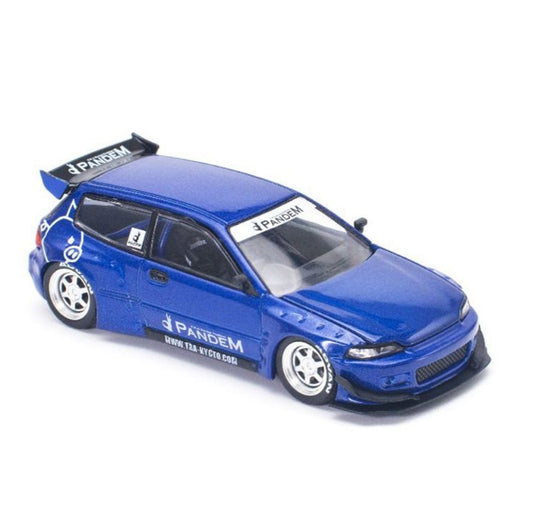 Pop Race - Honda Civic Pandem EG6 V1.5 (Metallic Blue) - 1:64 Scale