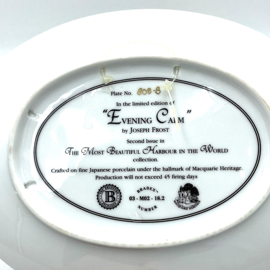 Macquarie Heritage Collectors Plate 'Evening Calm' - 22cm