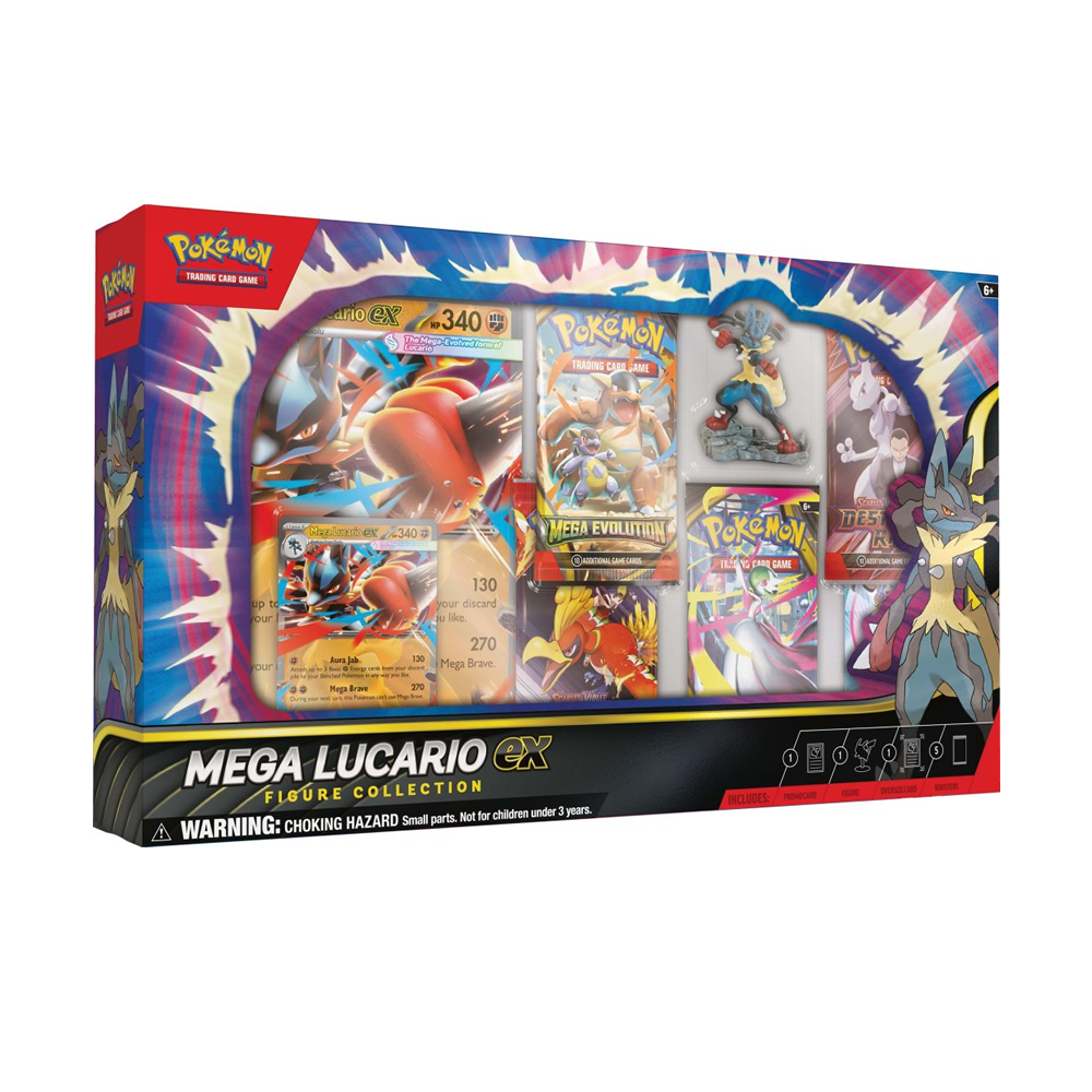 pokemon card mega lucario Pokémon TCG - ex Figure Collection – Relove Oxley Metal Promo 088 Variety Pokemon Trading Card Game Style:Timey-Wimey