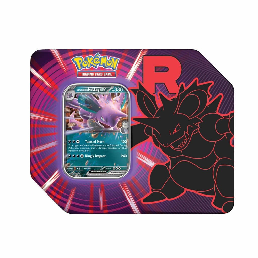 Pokemon TCG - Team Rocket Tin - Nidoking ex