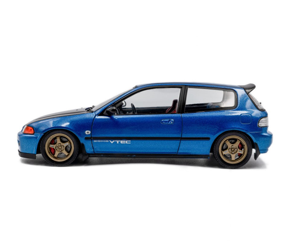 Solido - 1991 Honda Civic (EG6) 'Solido Works' (Cobalt Blue Pearl) - 1:18 Scale
