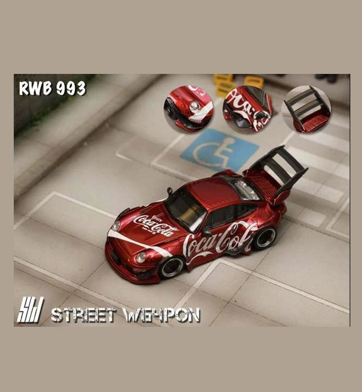 Street Warrior - Porsche RWB 993 'Coca-Cola' (High Tail) - Red