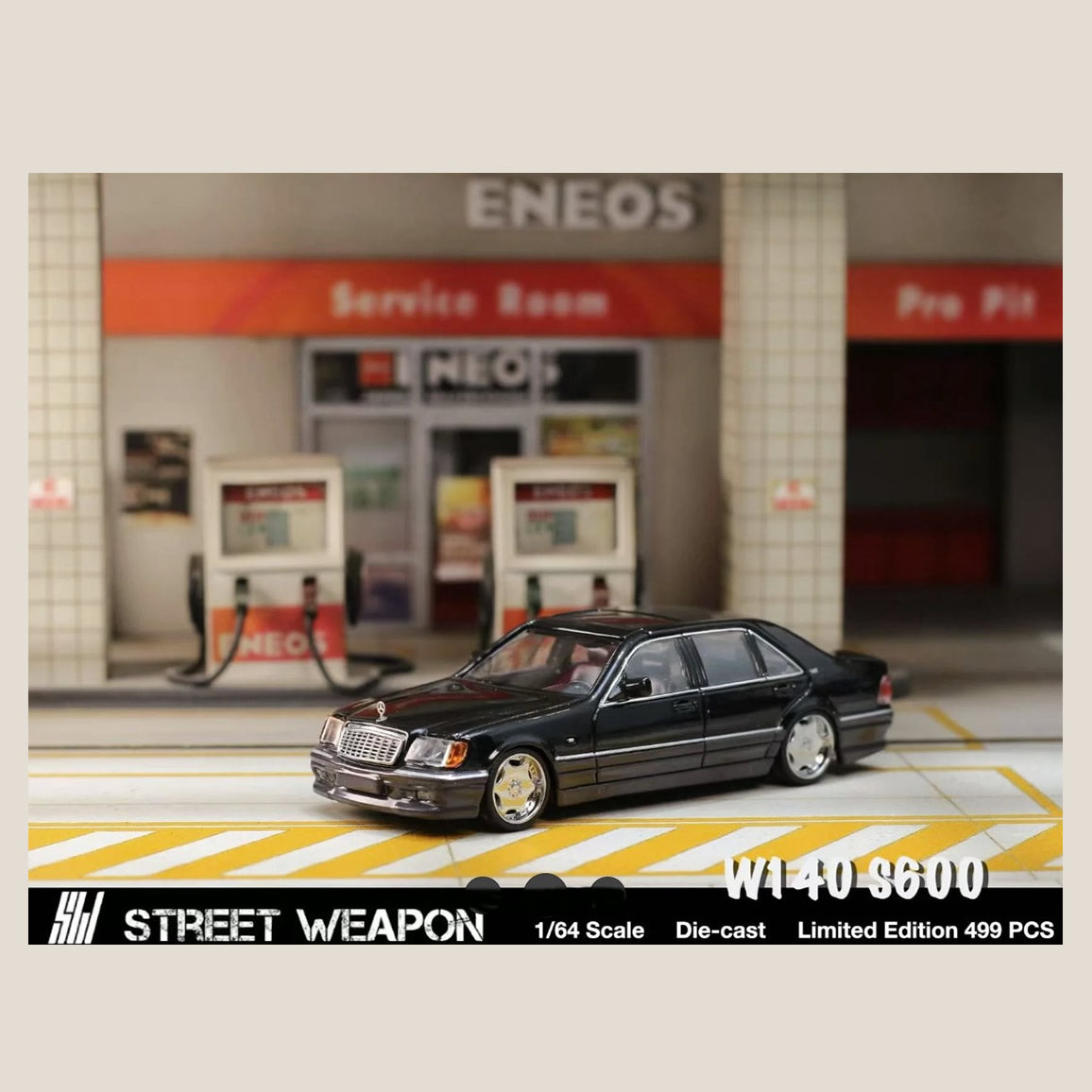 Street Weapon - Mercedes-Benz S600 (W140) - Black/Grey