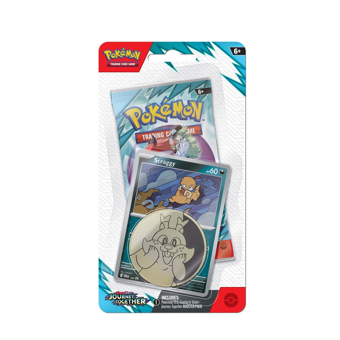 Pokemon TCG - Scarlet & Violet: Journey Together Blister Pack - Scragg   Relove Oxley - Vintage, Vinyl & Collectibles