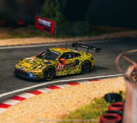 Tarmac Works - Porsche 911 GT3 R Nürburgring 24h 2023 C. Engelhart / A. Güven / L. Heinrich / L. Vanthoor #54 - 1:64 Scale