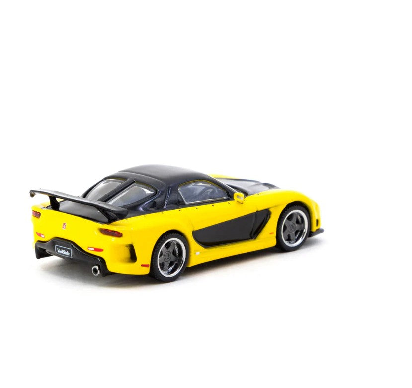 Tarmac Works - Mazda RX-7 Veilside Fortune7 (Yellow/Black) - 1:64 Scale
