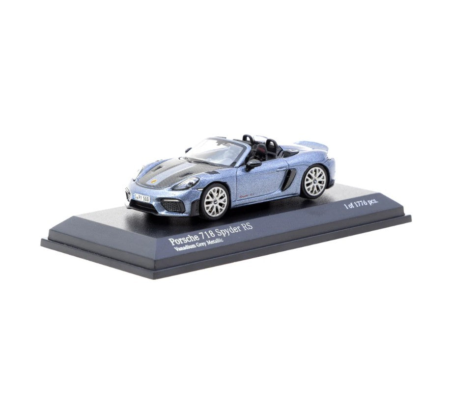Tarmac Works - Porsche 718 Spyder RS (Vanadium Grey Metallic) - 1:64 Scale